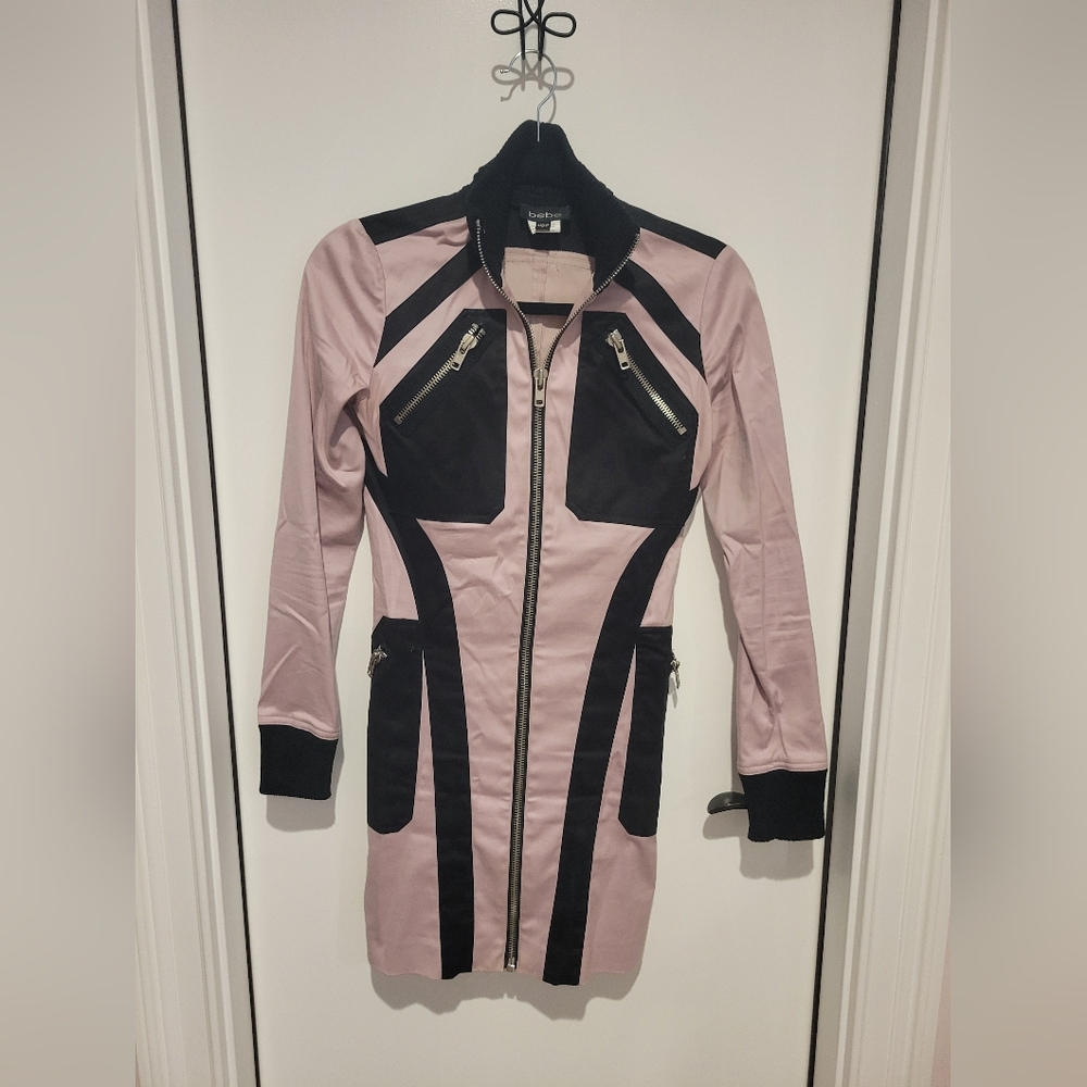 bebe Pink and Black Dress
